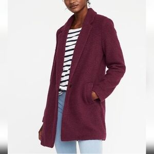 Textured Boucle Everyday Coat, M